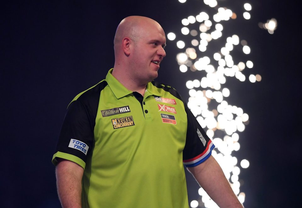  Van Gerwen is the tournament's top seed