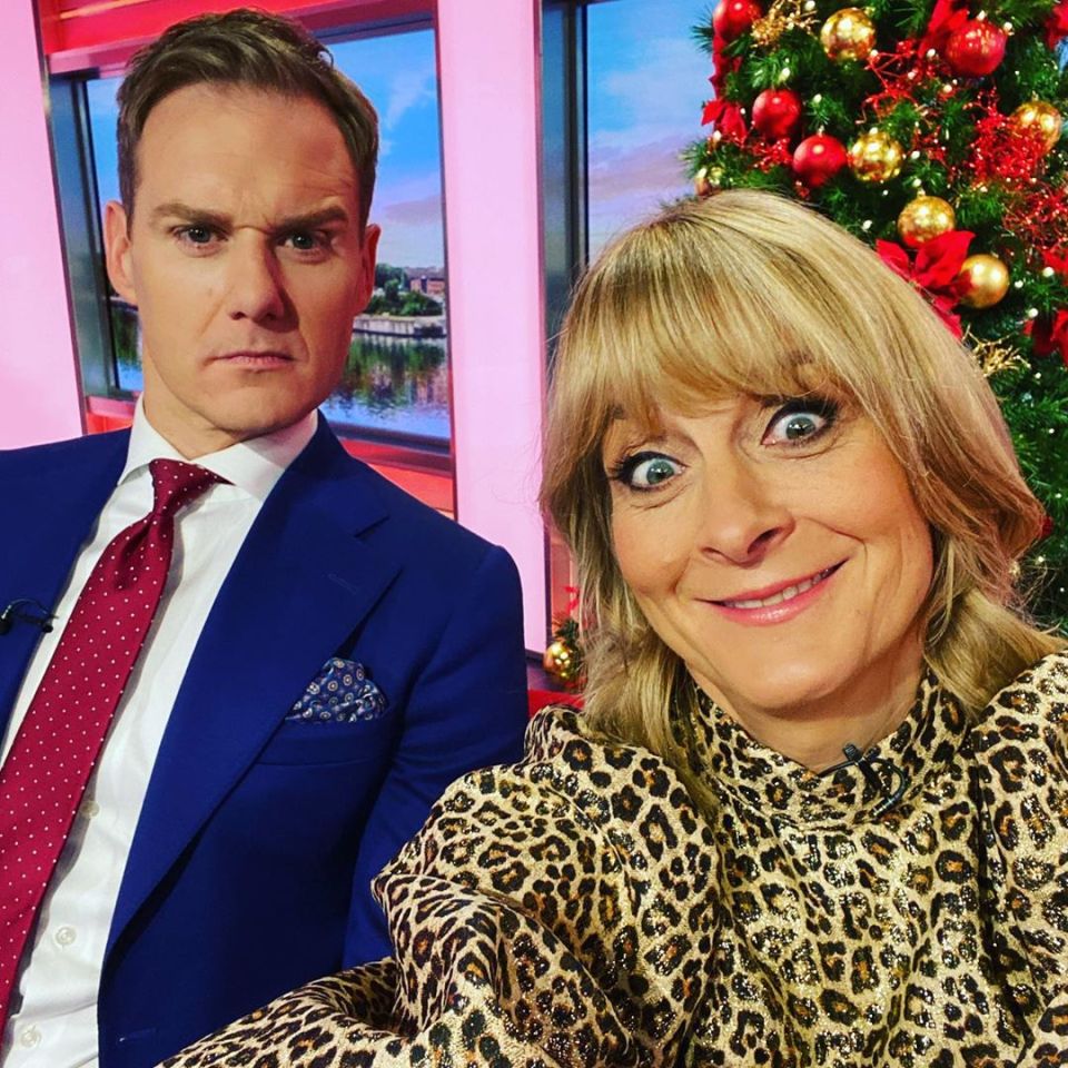  She posted this selfie with BBC Breakfast co-host Dan Walker on Instagram today so clearly hasn't banned social media just yet