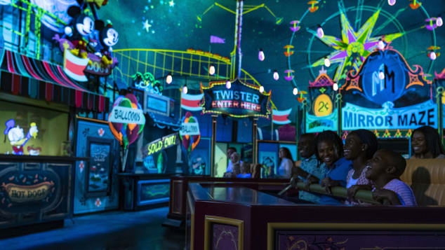 The first Mickey Mouse themed ride has opened to the public