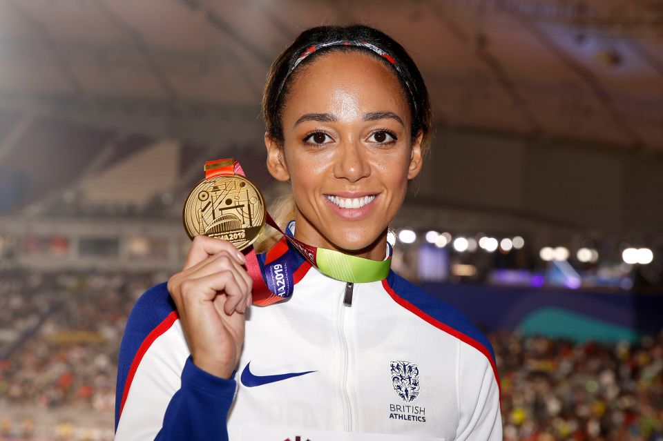  Katarina Johnson-Thompson won gold in the heptathlon at the World Championships in Doha