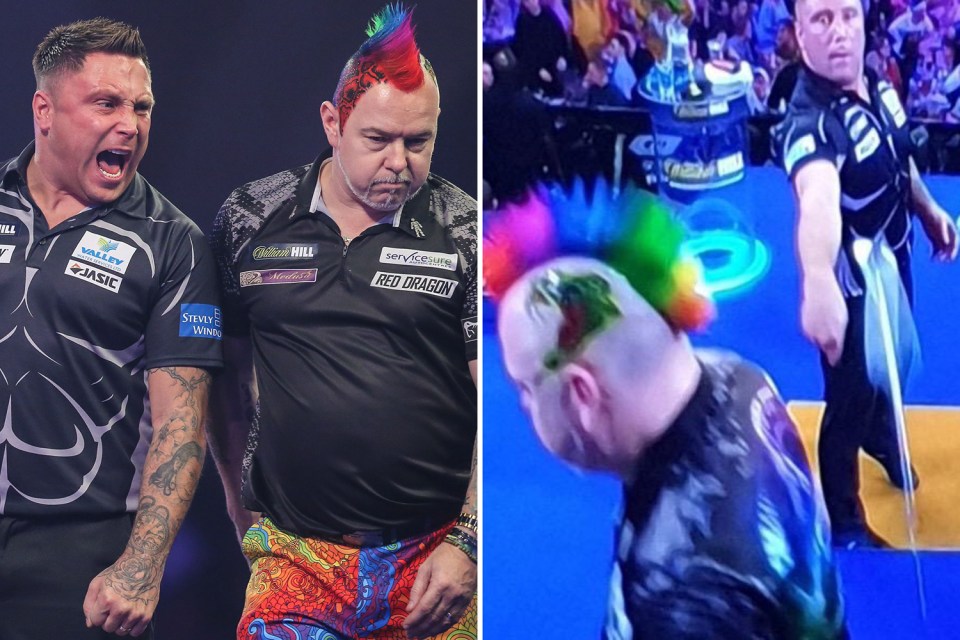  It was a fiery semi-final clash between Peter Wright and Gerwyn Price in the World Darts Championship