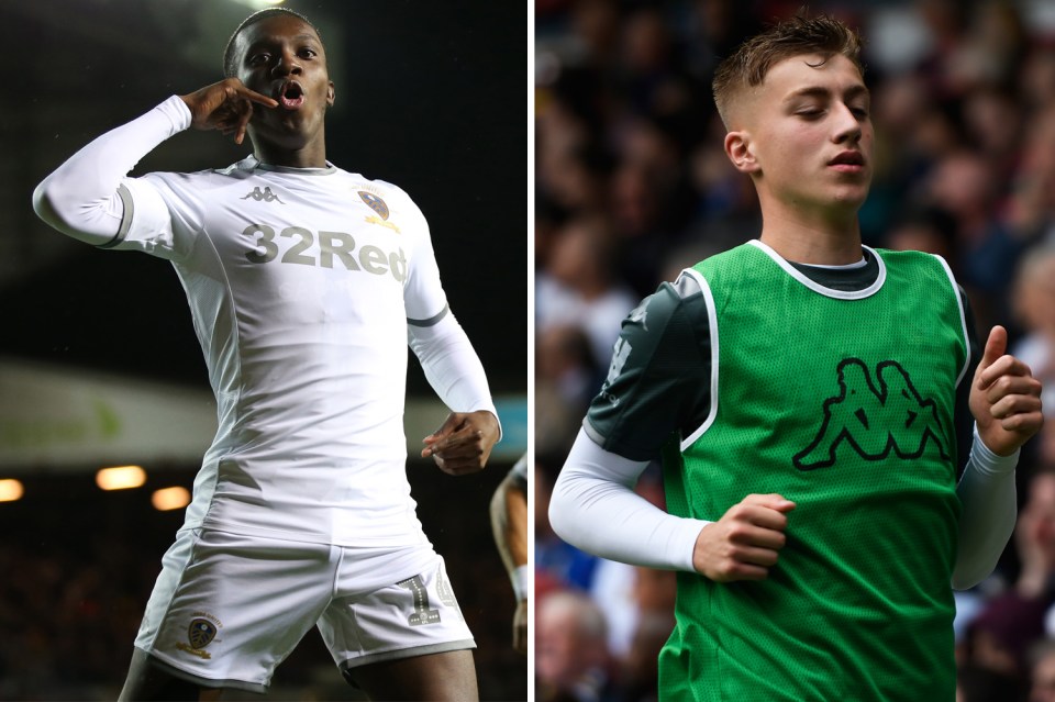  Eddie Nketiah and Jack Clarke will return to Arsenal and Tottenham from Leeds in January