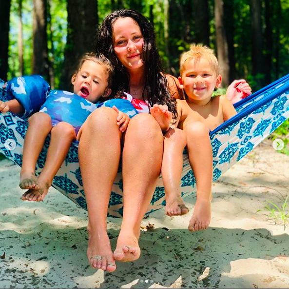 Jenelle has three kids; Jace Evans, 10, Kaiser Griffith, five, and Ensley Eason, two