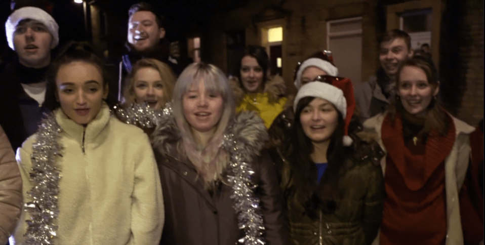  Students from Oldham College brought Terrence some festive cheer after he spoke about his loneliness on BBC Breakfast