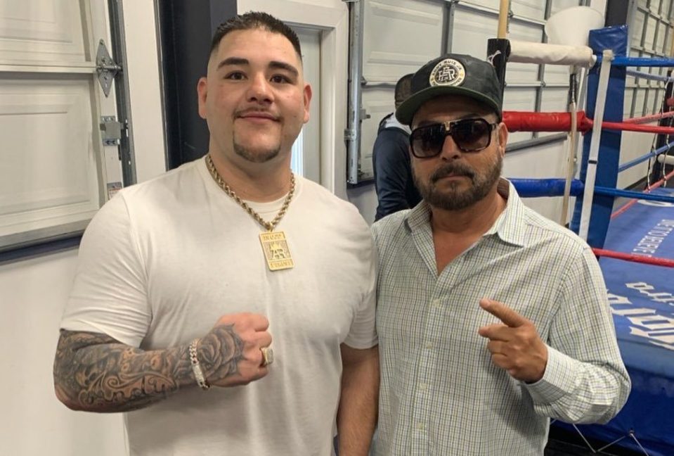  Andy Ruiz's dad Andreas (right) has slammed his son's training regime and partying  ahead of his defeat to Anthony Joshua