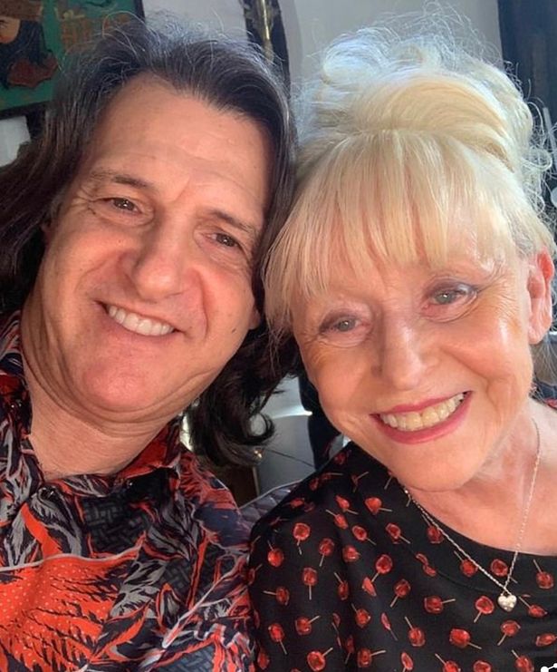  Scott Mitchell with his wife Barbara on Christmas Day