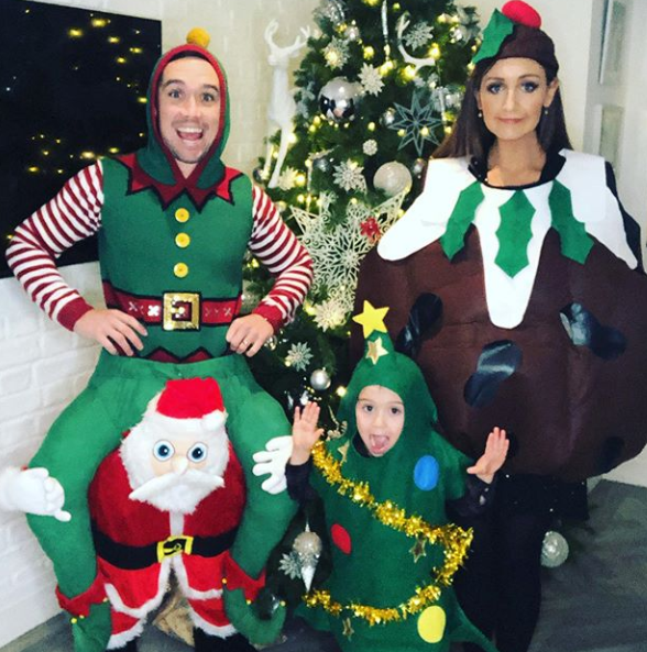  Catherine Tyldesley and her husband Tom got dressed up to the nines for Christmas Day with little Alfie