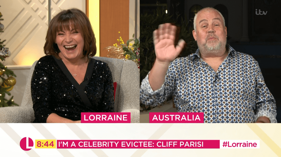  The actor told the Lorraine show he has lost one-and-a-half stone in 14 days