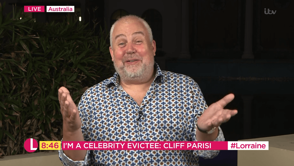  Cliff Parisi has revealed his epic weight loss after I'm A Celeb