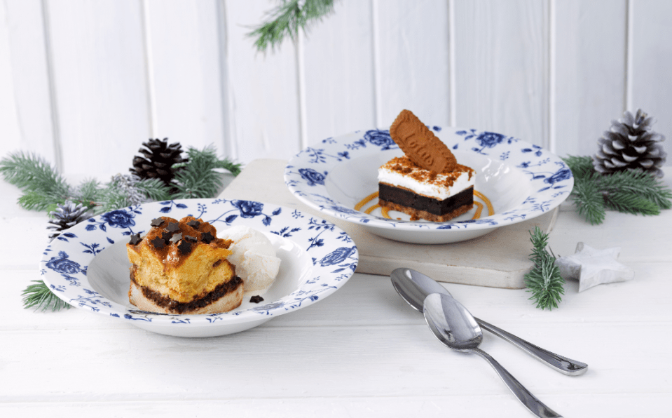  The Baileys chocolate bread and butter pudding and melty mallow stack