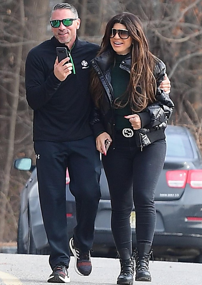 Teresa Giudice was pictured snuggling up Anthony Delorenzo on Saturday