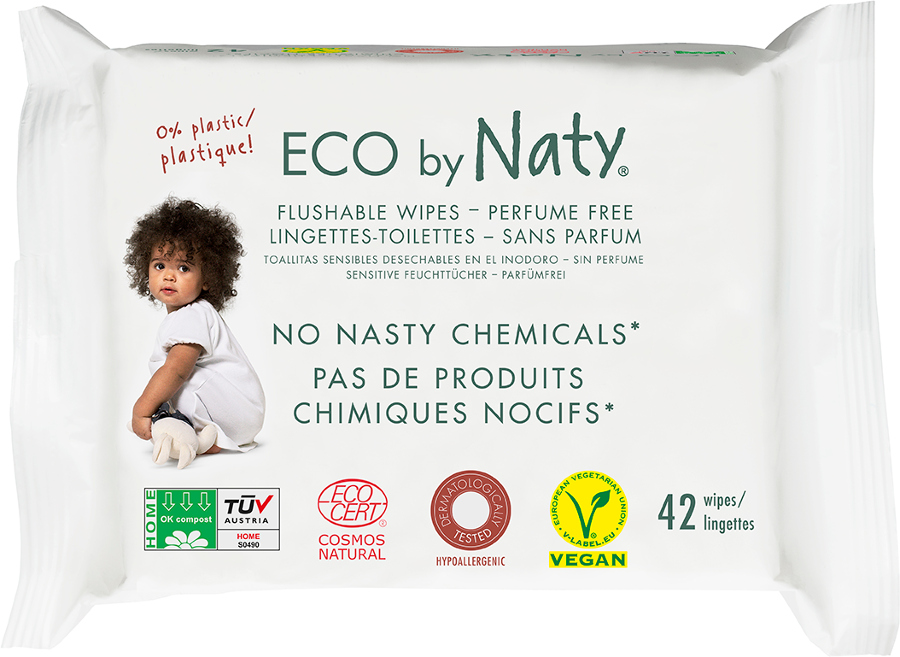  These eco wipes are made from unbleached wood pulp and water