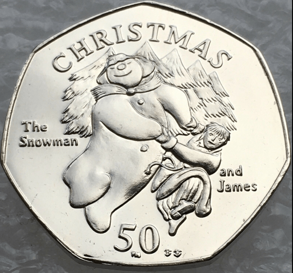  The rare The Snowman coins was released in 2003