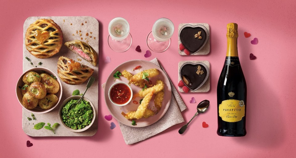 Asda’s Valentine’s Day meal deal gives you a starter, main, pudding, two sides and a bottle of wine for £15