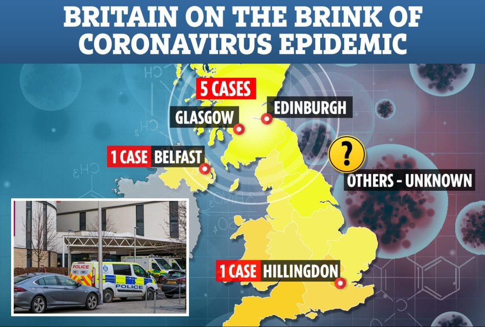 Coronavirus UK map