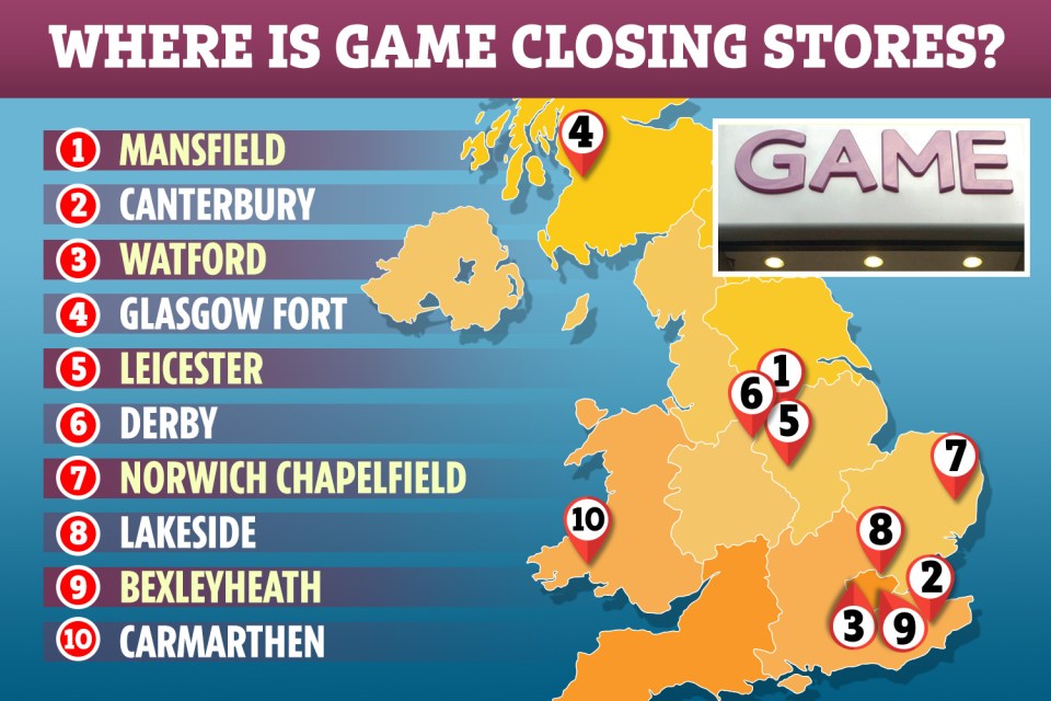  Here's where the so far announced store closures are located