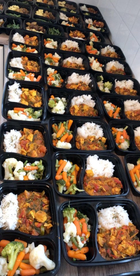 The mum-of-three spends one day a week prepping seven days’ worth of meals