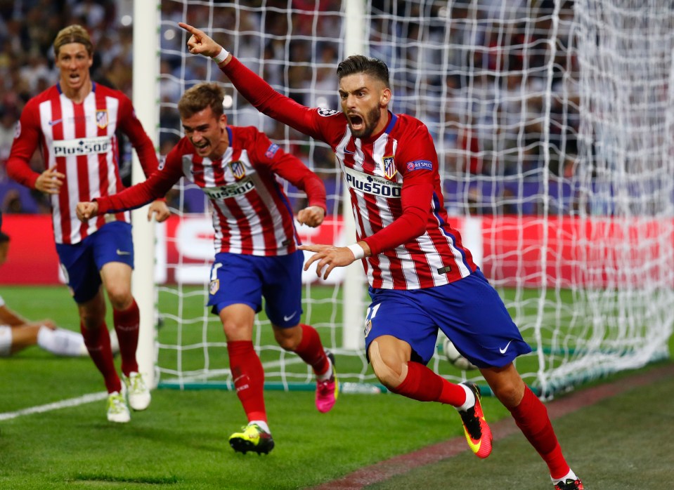  Carrasco netted in the 2016 Champions League final