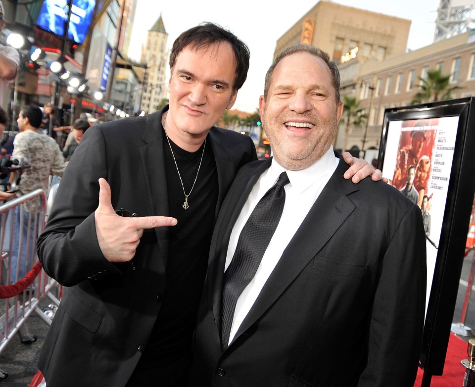  Quentin Tarantino, who worked with Weinstein on many of his films, also deserted the mogul