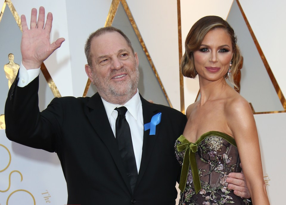  Harvey Weinstein and his ex-wife designer Georgina Chapman at the 89th Annual Academy Awards in 2017