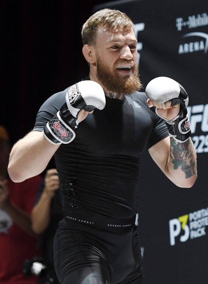 McGregor fights for the first time since losing to Khabib Nurmagomedov in October 2018