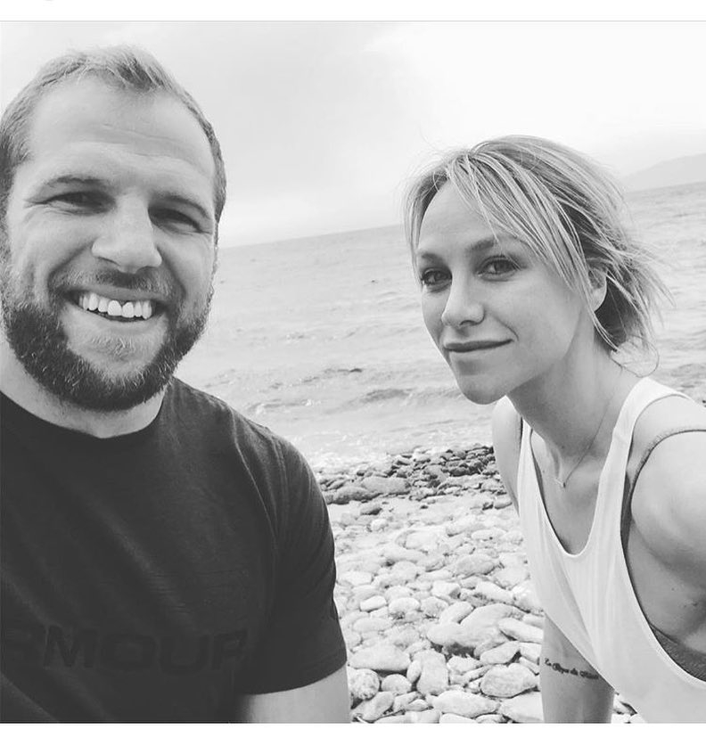  James and wife Chloe are both fitness fanatics