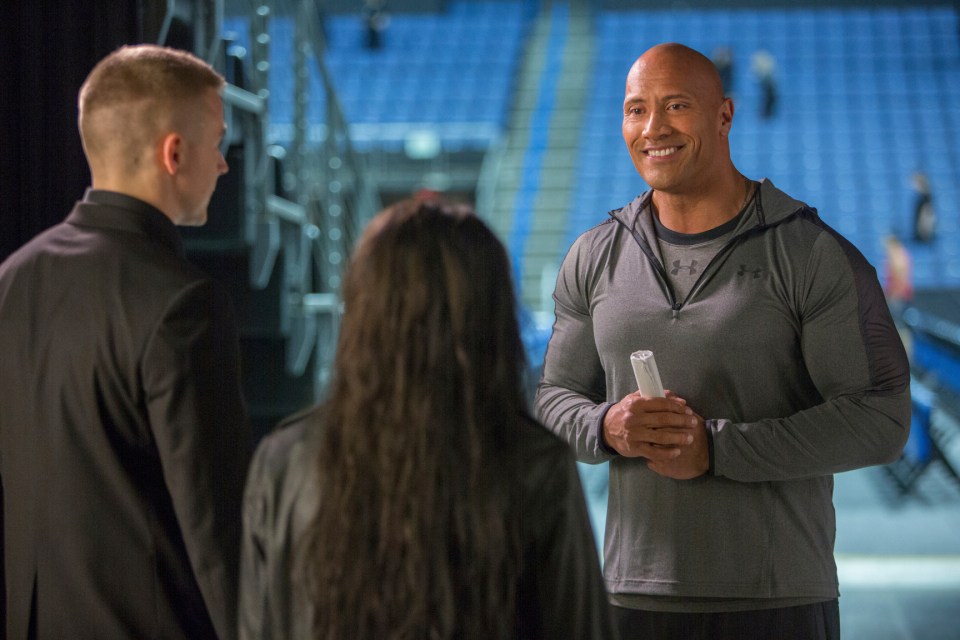  The biographical sports comedy film was produced and featured a cameo appearance from The Rock