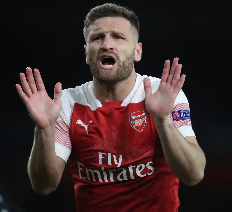  Shkodran Mustafi is well down the pecking order in the Arsenal backline