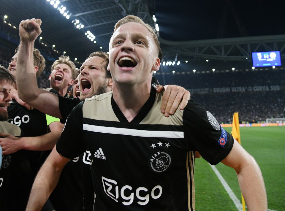  Ajax star Donny van de Beek is flattered with the interest from Manchester United