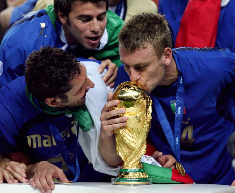  De Rossi won the World Cup with Italy in 2006 after coming on as a sub in the final and scoring a penalty