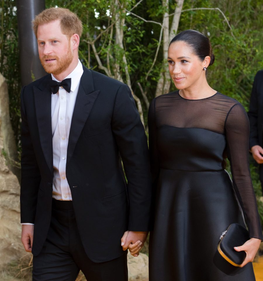  Prince Harry and Meghan at the Lion King premiere