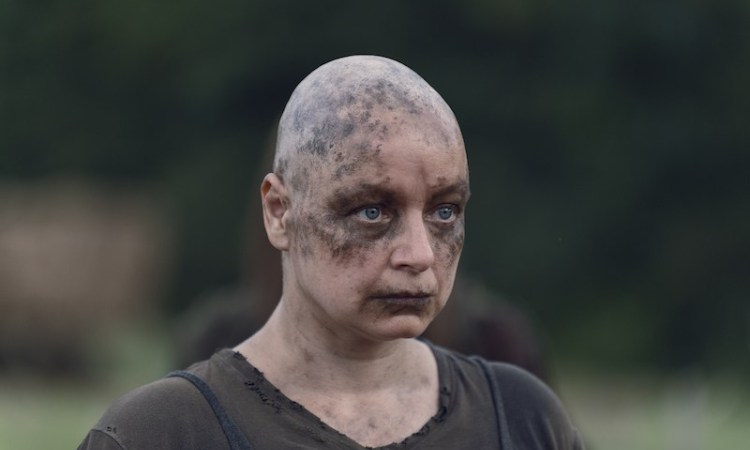  Samantha Morton looking menacing as Alpha in the latest series of The Walking Dead