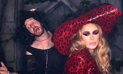  Adele looked almost unrecognisable in fancy dress