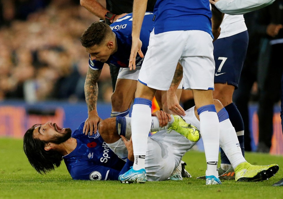  Andre Gomes had to be rushed to hospital after he was carried off the pitch on a stretcher