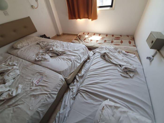  The 19-year-old claims she was raped by 12 Israeli tourists in this hotel room