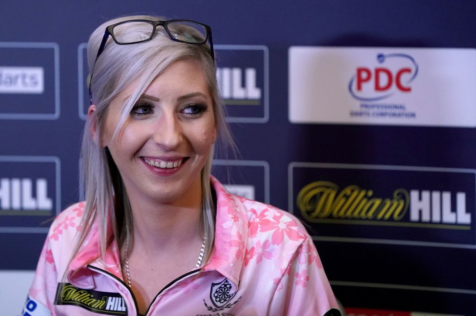  Fallon Sherrock will be back in action this weekend at a celebrity darts tournament in Germany