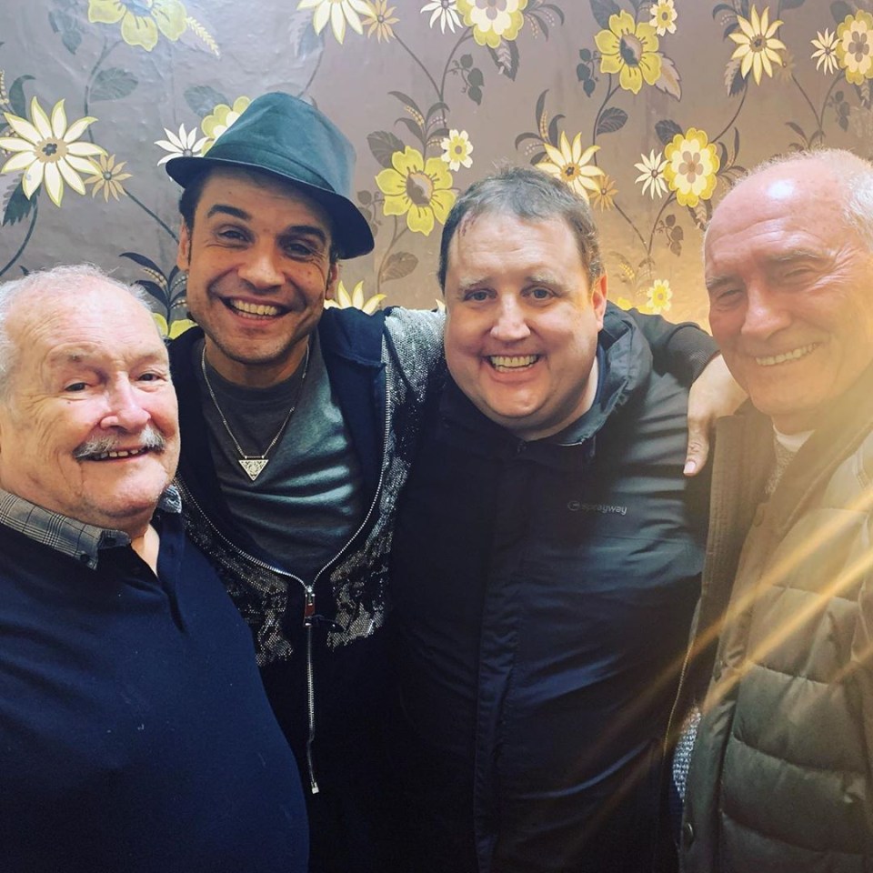  Peter Kay backstage at the Peter Pan panto in Crewe in December, where he was pictured for the first time in 8 months