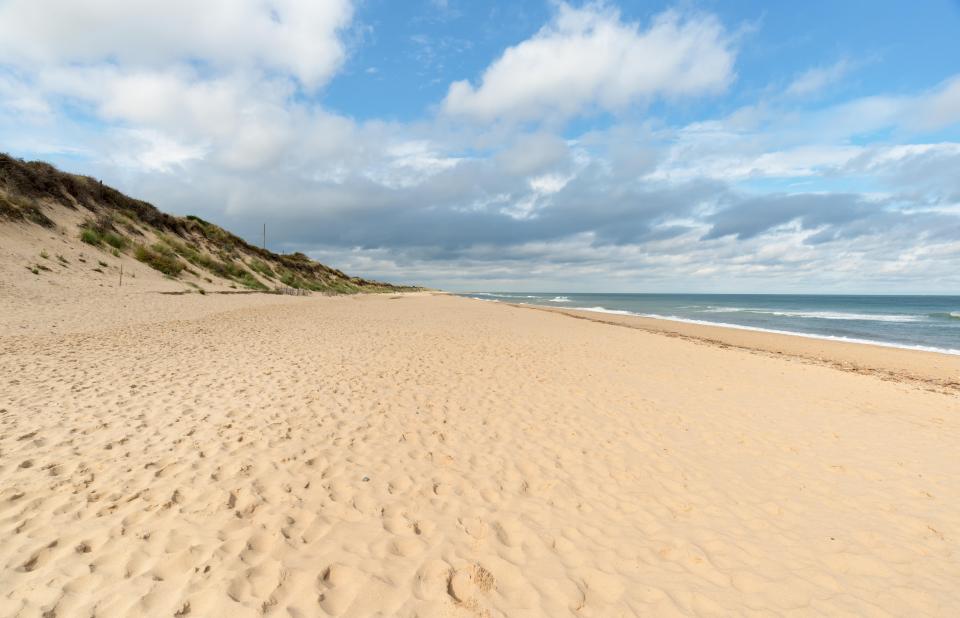 The rolling sand dunes of Hemsby Beach stretch for miles