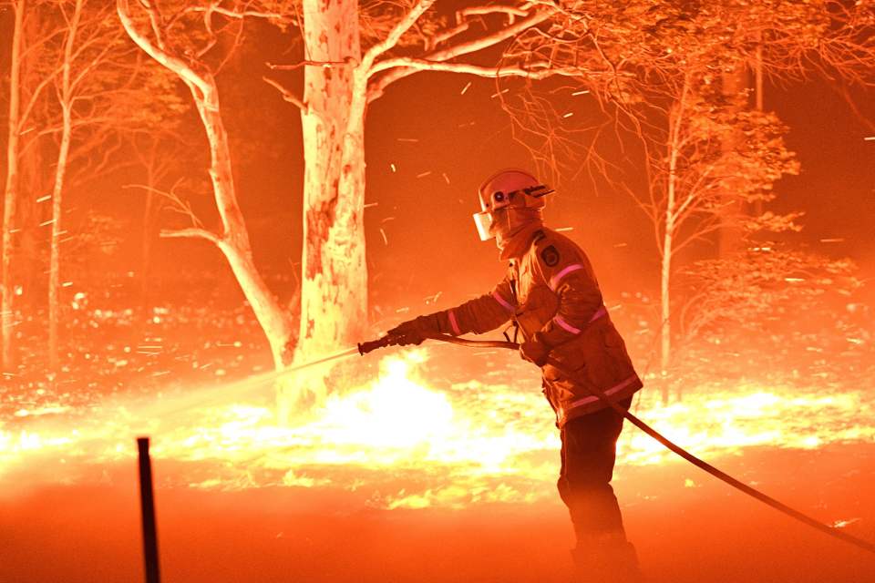  The bushfires have been blamed on widespread drought and record temperatures as New South Wales experienced 50C heat last week