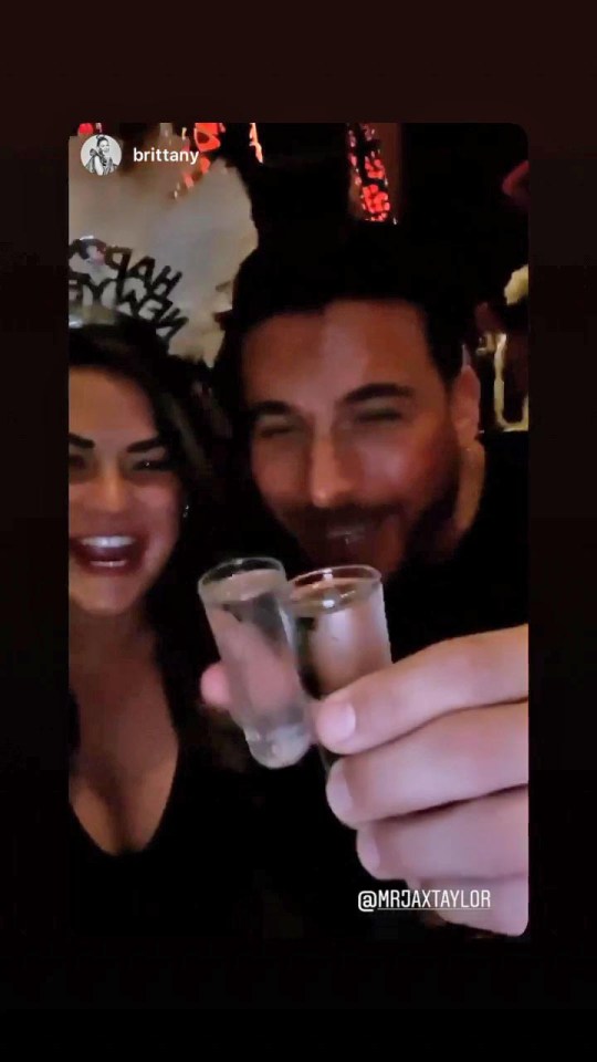  Jax Taylor and wife Brittany Cartwright downed shots