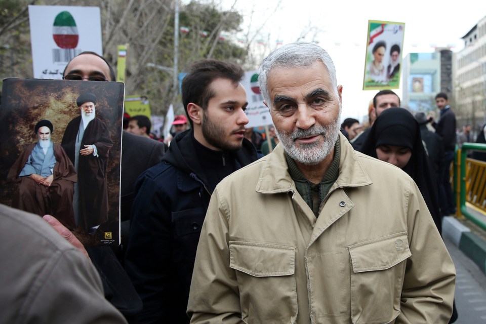  Gen Soleimani pictured. President Trump, who was in Florida at the time of the attack, tweeted an image of an American flag shortly after the news broke