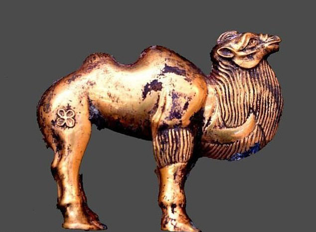  Among other finds was a golden camel statue believed to be the oldest of its kind discovered in China