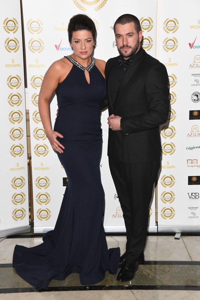  Sophie with her fiance Shayne Ward