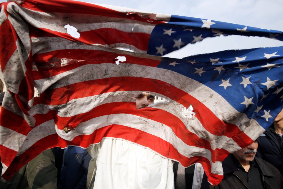  American flags were being destroyed on the streets in outrage