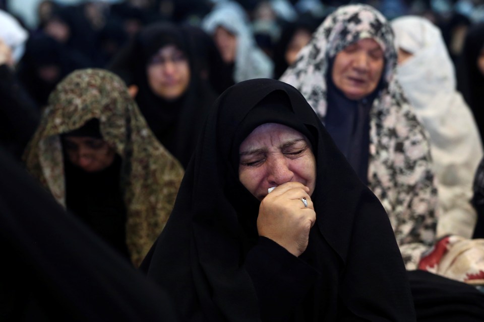 Crowds took to the streets of Tehran, visibly distraught by Soleimani’s death