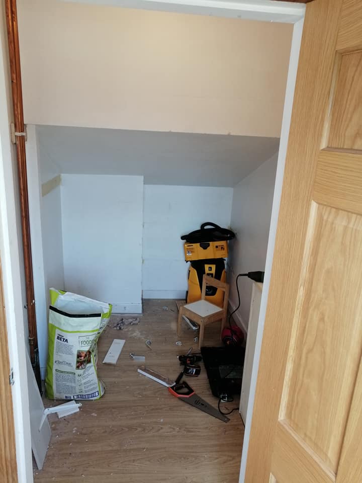 Before the cupboard was just an empty void