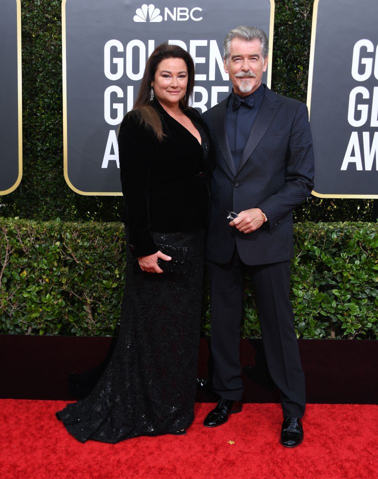 Pierce Brosnan and his wife Keely made for a glamorous couple on the red carpet