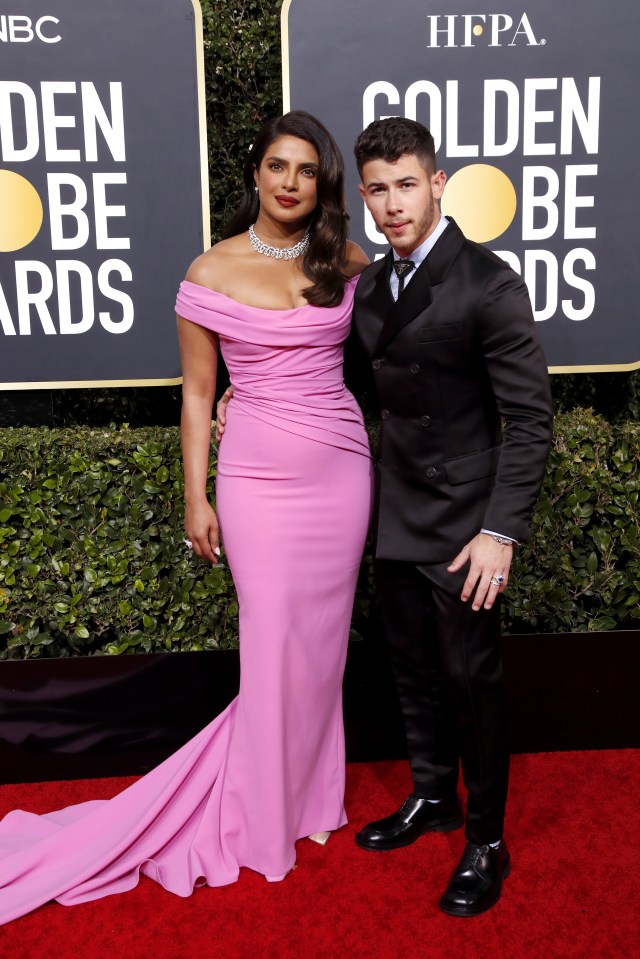 Priyanka Chopra was another star who nailed the pastel trend in a figure-hugging pink gown