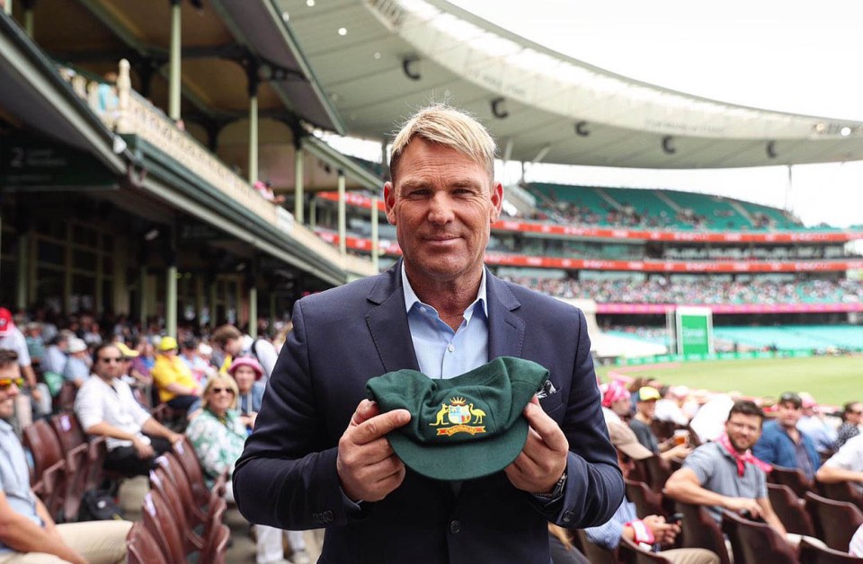  Warne put his famous baggy green cap up for sale to raise funds for the Australia fires