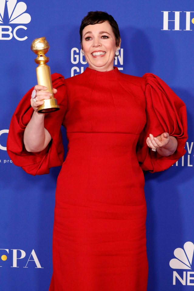  Olivia Colman won the gong for Best Actress in a Television Series for The Crown